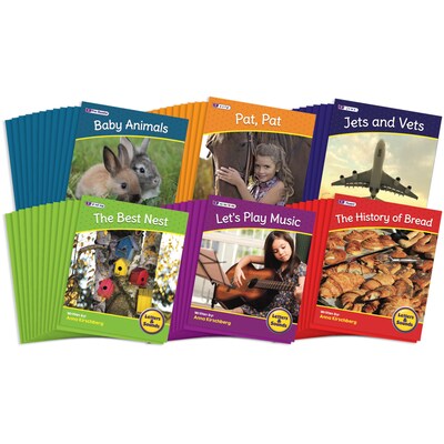 Junior Learning® Letters & Sounds, Non-Fiction, Decodables Boxed Set, Set 2, 72 Titles