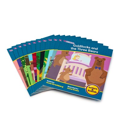 Junior Learning® Letters & Sounds Phase 1 Set 2 Fiction, 12 Books