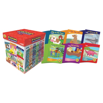 Junior Learning® Letters & Sounds Fiction Decodables Boxed Set, Set 1, 12 Books