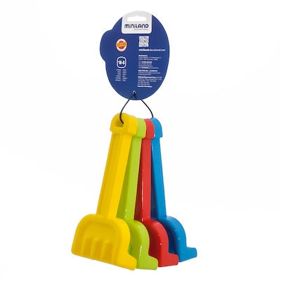 Miniland Educational Rakes, Assorted Colors, 4 Per Pack, 6 Packs (MLE29039-6)