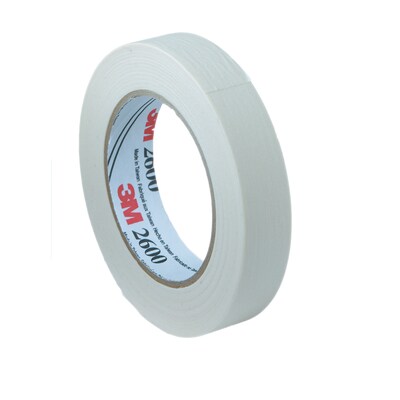 3M Masking Tape, 3/4 in x 60 yds, White, 12 Rolls