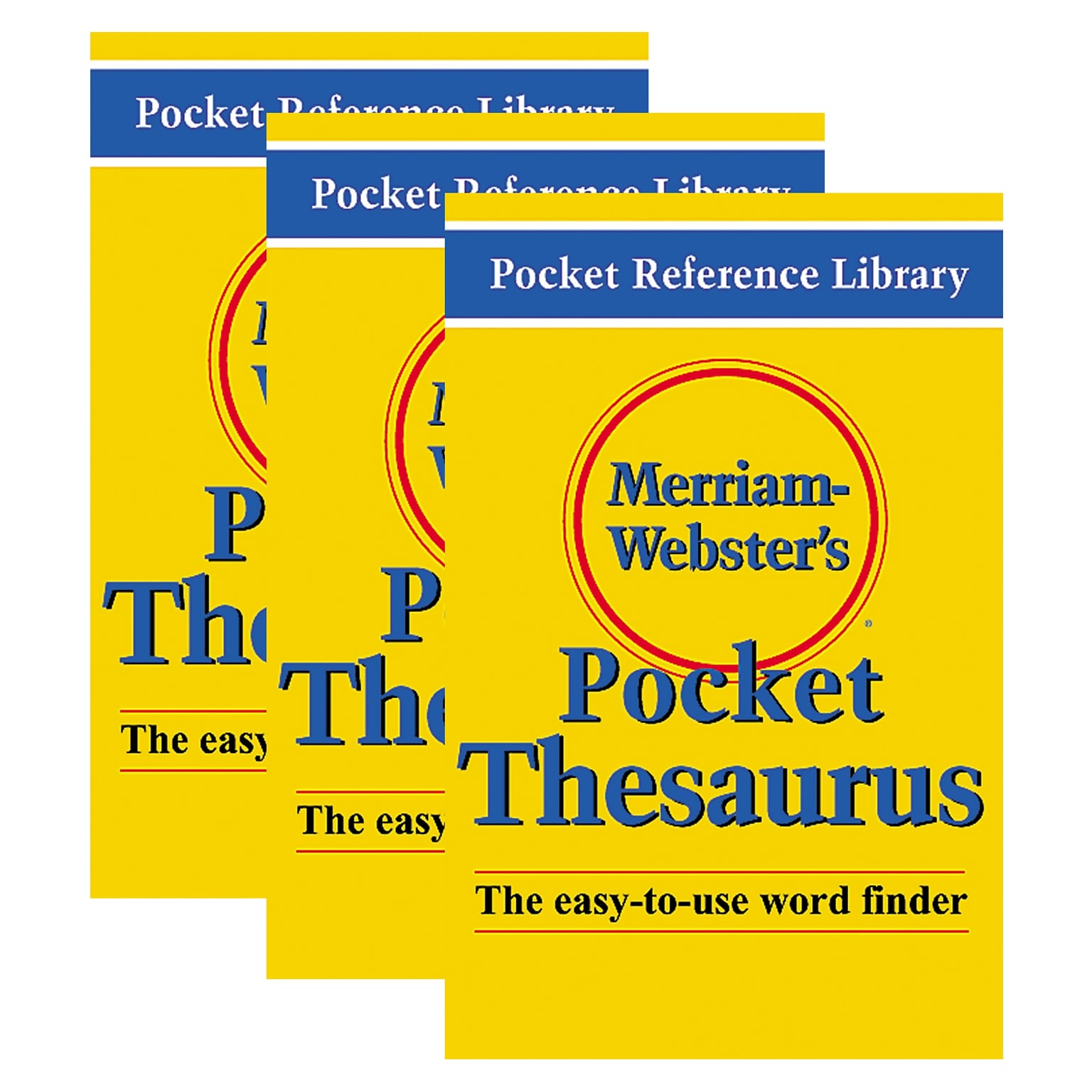 Merriam-Webster Pocket Thesaurus, Pack of 3 (MW-524X-3)