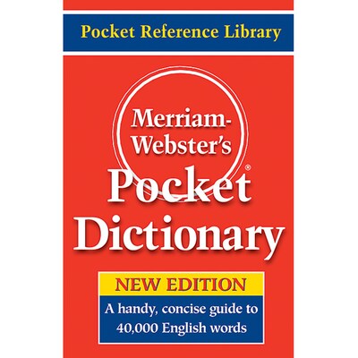 Merriam-Webster Pocket Dictionary, Pack of 3
