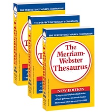 The Merriam-Webster Thesaurus, New Edition, Pack of 3