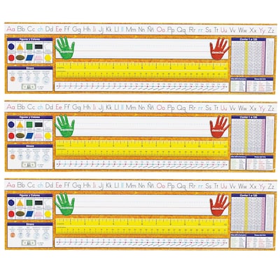 North Star Teacher Resources Traditional Manuscript Spanish Desk Plates, 19 x 5, 36 Per Pack, 3 Pa