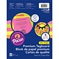 Pacon Premium Tagboard, 8.5" x 11", 5 Hyper Assorted Colors, 50 Sheets/Pack, 3 Packs (PAC101161-3)
