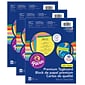 Pacon Premium Tagboard, 8.5" x 11", 10 Bright Assorted Colors, 50 Sheets/Pack, 3 Packs (PAC101164-3)