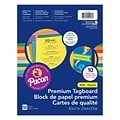 Pacon Premium Tagboard, 8.5 x 11, 10 Bright Assorted Colors, 50 Sheets/Pack, 3 Packs (PAC101164-3)