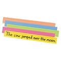 Pacon Sentence Strips, 3 x 24, 1.5 Ruled, Assorted Colors, 100 Strips Per Pack, 2 Packs (PAC1733-