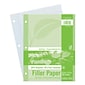 Ecology College Ruled Filler Paper, 8.5" x 11", 3-Hole Punched, 150 Sheets/Pack, 6/Bundle (PAC3202-6)