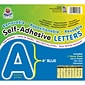 Pacon 4" Self-Adhesive Puffy Font Letters, Blue, 78 Characters/Pack, 2 Packs (PAC51623-2)
