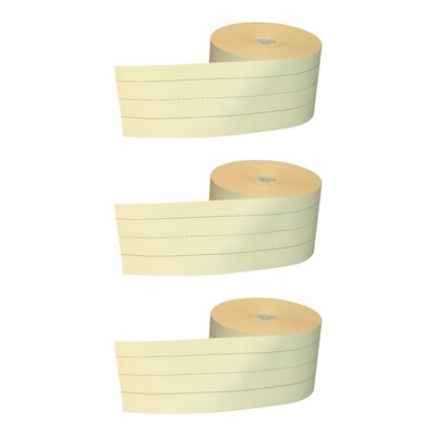Pacon Sentence Strip Roll, 3 x 200, 1.5 Ruled, Manila, 3 Rolls (PAC73510-3)