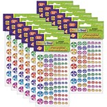 Creativity Street Candy Mints Peel & Stick Gemstone Stickers, Assorted Sizes, 81 Per Pack, 12 Packs