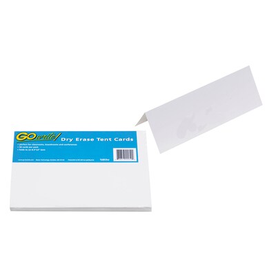 GoWrite!® Dry Erase Tent Cards, 8.5" x 3", 50 Cards (PACTC853W)