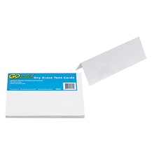 GoWrite!® Dry Erase Tent Cards, 8.5 x 3, 50 Cards (PACTC853W)