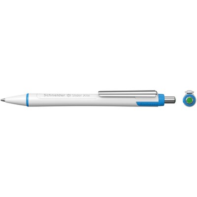 Schneider Slider Xite Retractable Ballpoint Pen, Extra Broad Point, Green Ink, Pack of 10 (PSY133204