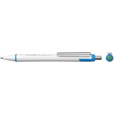 Schneider Slider Xite Retractable Ballpoint Pen, Extra Broad Point, Green Ink, Pack of 10 (PSY133204)