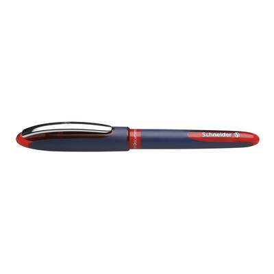 Schneider One Business Rollerball Pens, Red Ink, Pack of 10 (PSY183002-10)