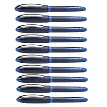 Schneider One Business Rollerball Pens, Blue Ink, Pack of 10 (PSY183003-10)