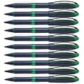 Schneider One Business Rollerball Pens, Green Ink, Pack of 10 (PSY183004-10)