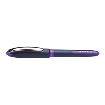 Schneider One Business Rollerball Pens, Violet Ink, Pack of 10 (PSY183008-10)