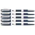 Schneider One Change Refillable Rollerball Pens, Fine Point, Violet Ink, Pack of 5 (PSY183708-5)