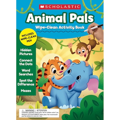 Scholastic Animal Pals Wipe-Clean Activity Book