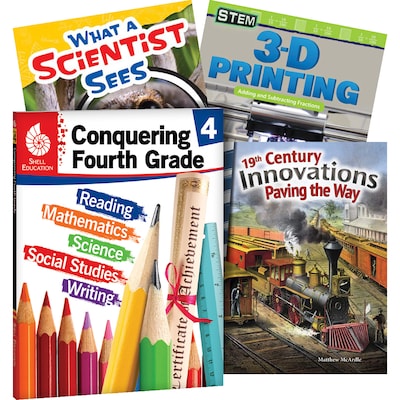 Shell Education Conquering Fourth Grade, 4-Book Set