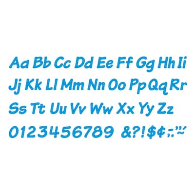TREND 4" Italic Combo Ready Letters, Blue, 193/Pack, 3 Packs (T-2702-3)