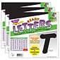 TREND Italic Uppercase/Lowercase Combo Pack (EN/SP) Ready Letters, Black, 193/Pack, 3 Packs (T-2703-3)