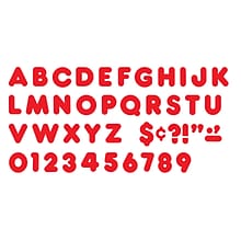 TREND 2 Casual Uppercase Ready Letters®, Red, 140 Per Pack, 6 Packs (T-432-6)