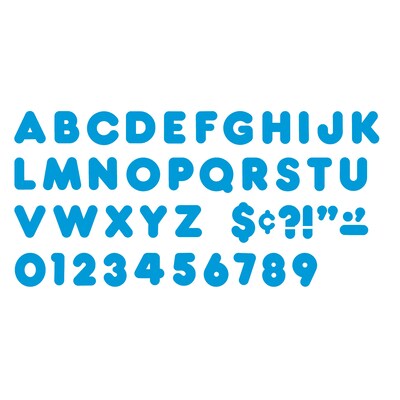 TREND 4" Casual Uppercase Ready Letters®, Blue, 71 Per Pack, 6 Packs (T-459-6)