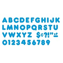 TREND 4 Casual Uppercase Ready Letters®, Blue, 71 Per Pack, 6 Packs (T-459-6)