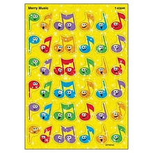 Trend Merry Music Sparkle Stickers®, 72 Per Pack, 12 Packs (T-63040-12)