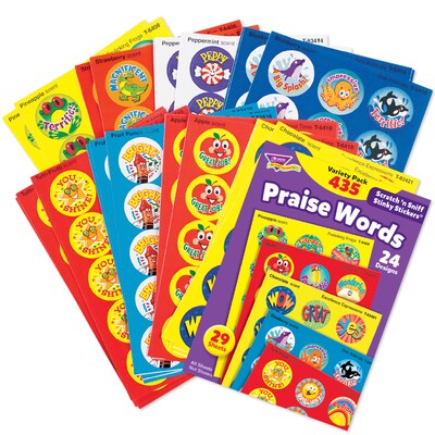 TREND Praise Words Stinky Stickers® Variety Pack, 435 Per Pack, 2 Packs (T-6490-2)