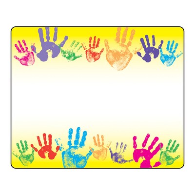 TREND Rainbow Handprints Terrific Labels, 2.5 x 3, 36 Per Pack, 6 Packs (T-68005-6)