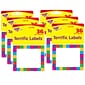 TREND Rainbow Plaid Terrific Labels™, 2.5" x 3", 36 Per Pack, 6 Packs (T-68015-6)