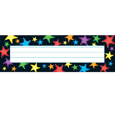 TREND Gel Stars Desk Toppers Nameplates, 2.875" x 9.5", 36 Per Pack, 6 Packs (T-69040-6)