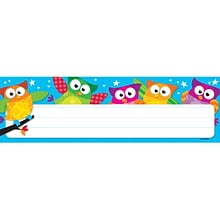 TREND Owl-Stars! Desk Toppers Nameplates, 2.875 x 9.5, 36 Per Pack, 6 Packs (T-69217-6)