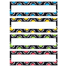 TREND Bold Strokes Circles Desk Toppers Nameplates Variety Pack, 9.5 x 2.88, 32 Per Pack, 6 Packs
