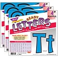 TREND 4 Playful Uppercase/Lowercase Combo Pack (EN/SP) Ready Letters®, Blue, 216 Per Pack, 3 Packs