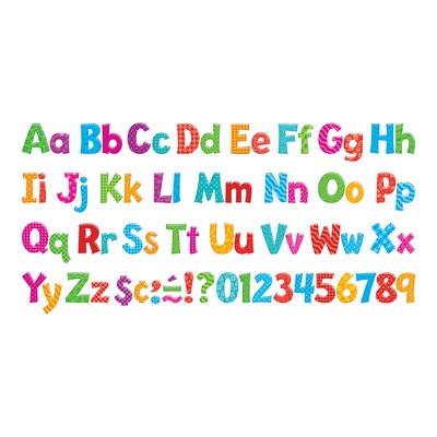 TREND 4 Playful Uppercase/Lowercase Combo Pack (EN/SP) Ready Letters®, Colorful Patterns, 216 Per P