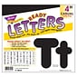 TREND 4" Uppercase/Lowercase Combo Pack Ready Letters, Black, 182/Pack, 3 Packs (T-79901-3)