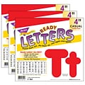 TREND 4 Uppercase/Lowercase Combo Pack Ready Letters, Red, 182/Pack, 3 Packs (T-79902-3)