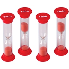 Teacher Created Resources Sand Timers, Small, 1 Minute, 4 Per Pack, 6 Packs (TCR20646-6)