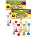 Teacher Created Resources Small Sand Timers Combo, Assorted Colors & Times, 8 Per Pack, 2 Packs (TCR