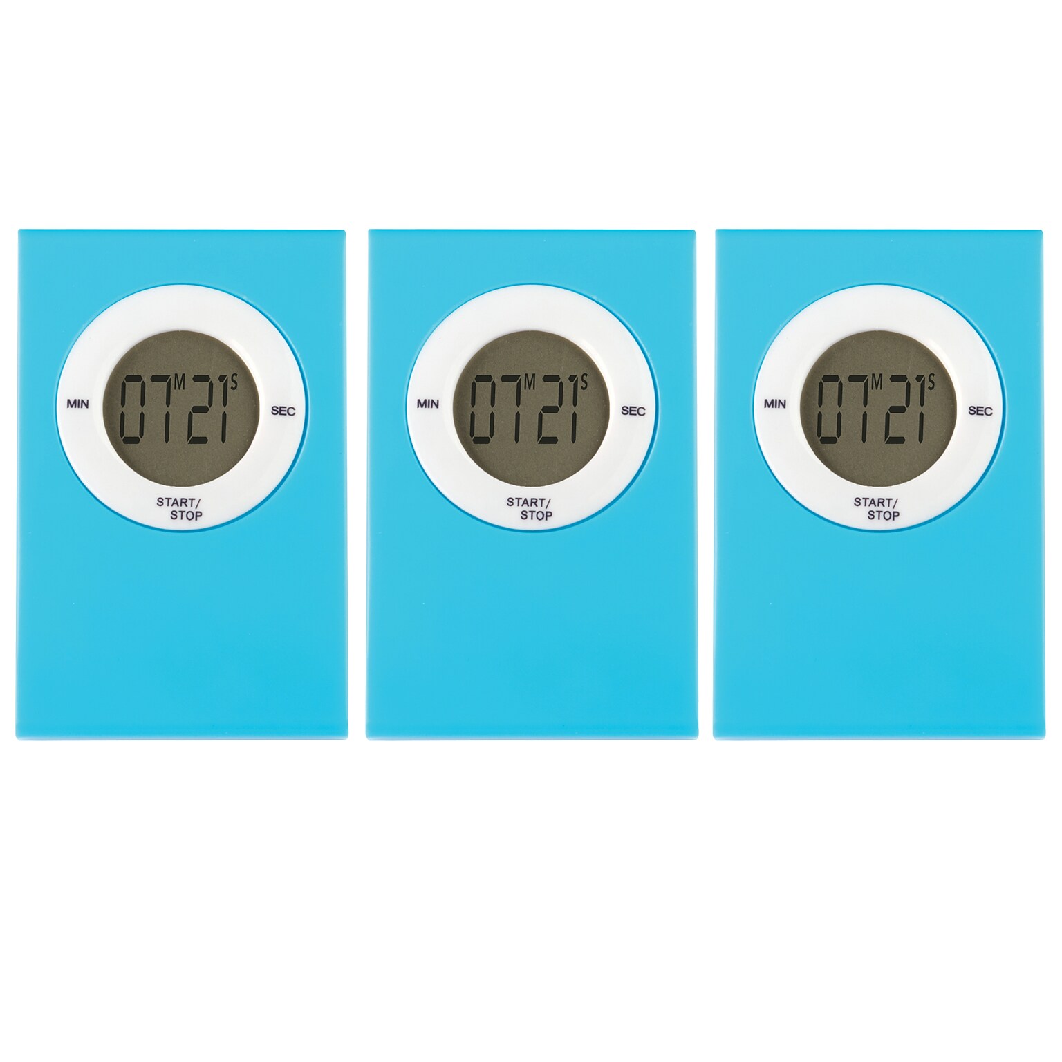 Teacher Created Resources Magnetic Digital Timer, Aqua, Pack of 3 (TCR20719-3)