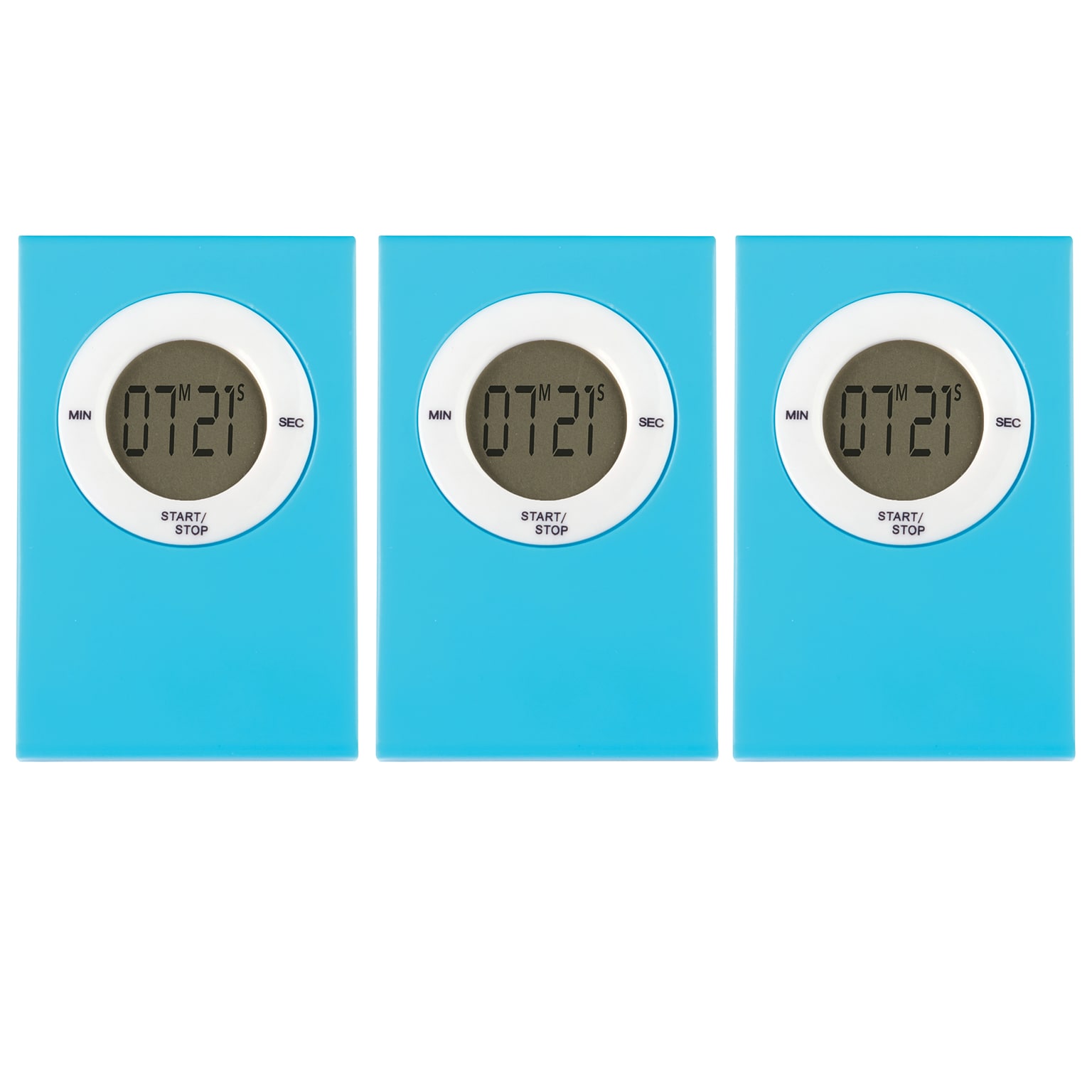 Teacher Created Resources Magnetic Digital Timer, Aqua, Pack of 3 (TCR20719-3)