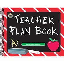 Teacher Created Resources® Chalkboard Teacher Plan Book, 12 x 9.5, Pack of 3 (TCR2093-3)