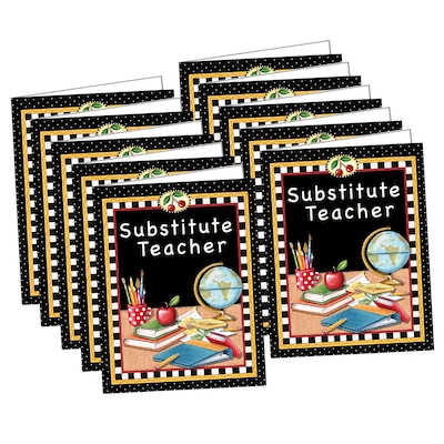 Teacher Created Resources Mary Engelbreit Substitute Teacher Pocket Folder, Pack of 10 (TCR4834-10)